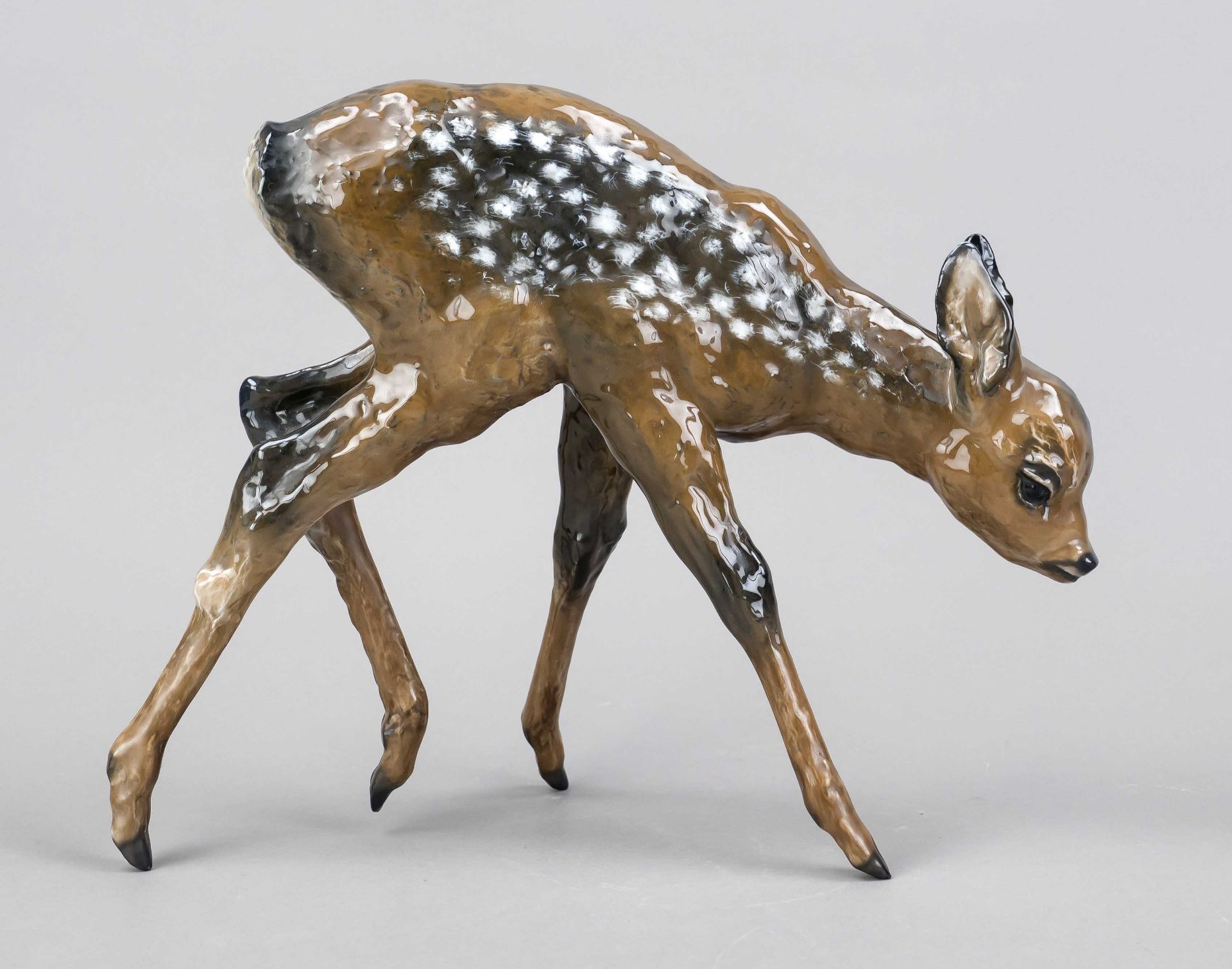 Large Bambi, Rosenthal, mark of the art department in Selb for 1939, design heidenreich, u.