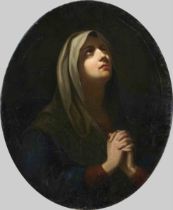 Italian painter of the 17th/18th century, Mater dolorosa (Mother of Sorrows), oil on canvas,
