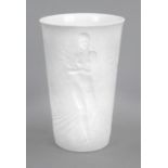 Harvest mug, KPM Berlin, pre-1945 mark, 1st choice, year mark for 1937, white bisque porcelain,