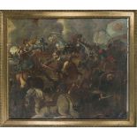 Unidentified history painter, c. 1700, large battle scene from the so-called Turkish Wars, the