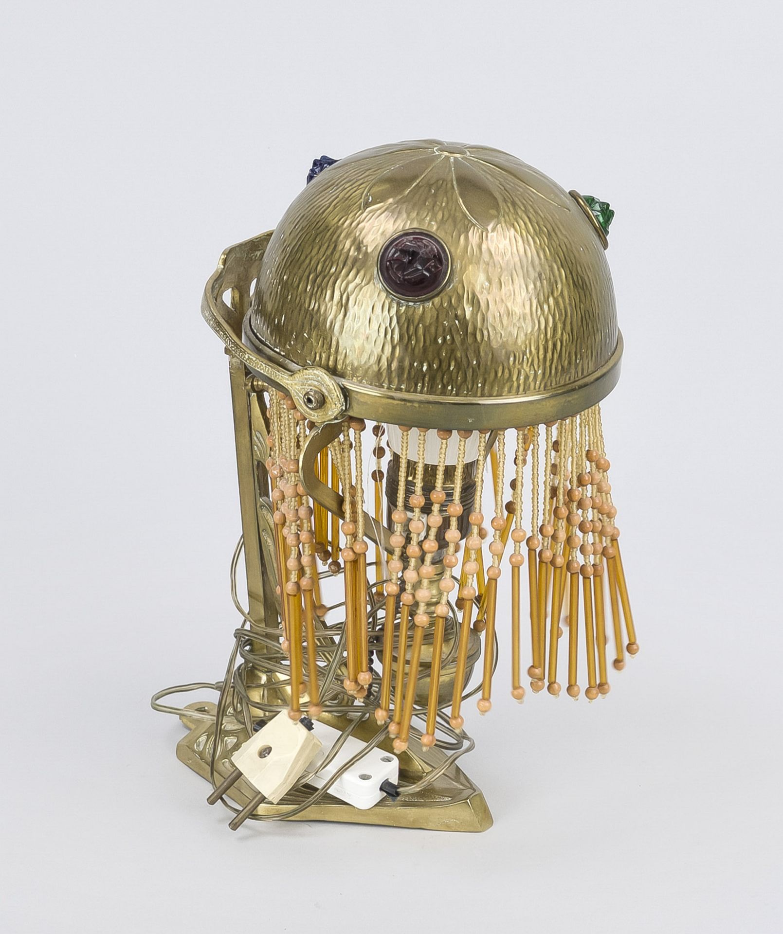 Jugendstil-Tischlampe um 1900,