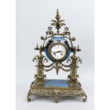 French. Pendulum with cloissonnee', 2nd half 19th century, marked'' Servais Freres - a` Anvers'',