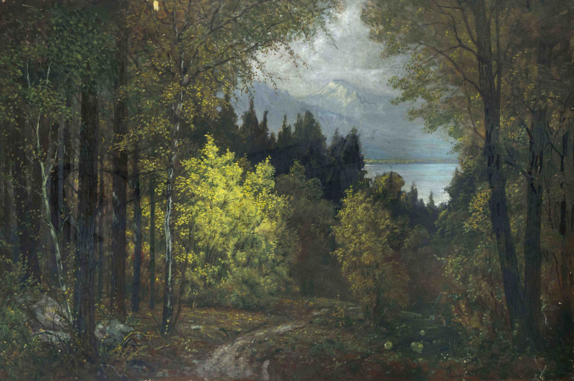 Robert Büchtger (1862-1951), Russian painter of German descent, studied in St. Petersburg under Ilya