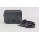 Louis Vuitton, Black Monogram Empreinte Steamer Messenger Bag, black grained Taurillon leather