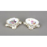 Pair of salvers, Meissen, pommel swords, mark 1850-1924, 1st and 2nd choice, model no. A23,