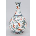 Doucai vase with bat decoration, China 20th century Circumferential decoration under and on the