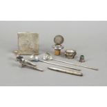 A collection of nine small items, 19th/20th century, different makers, silver of various finenesses,