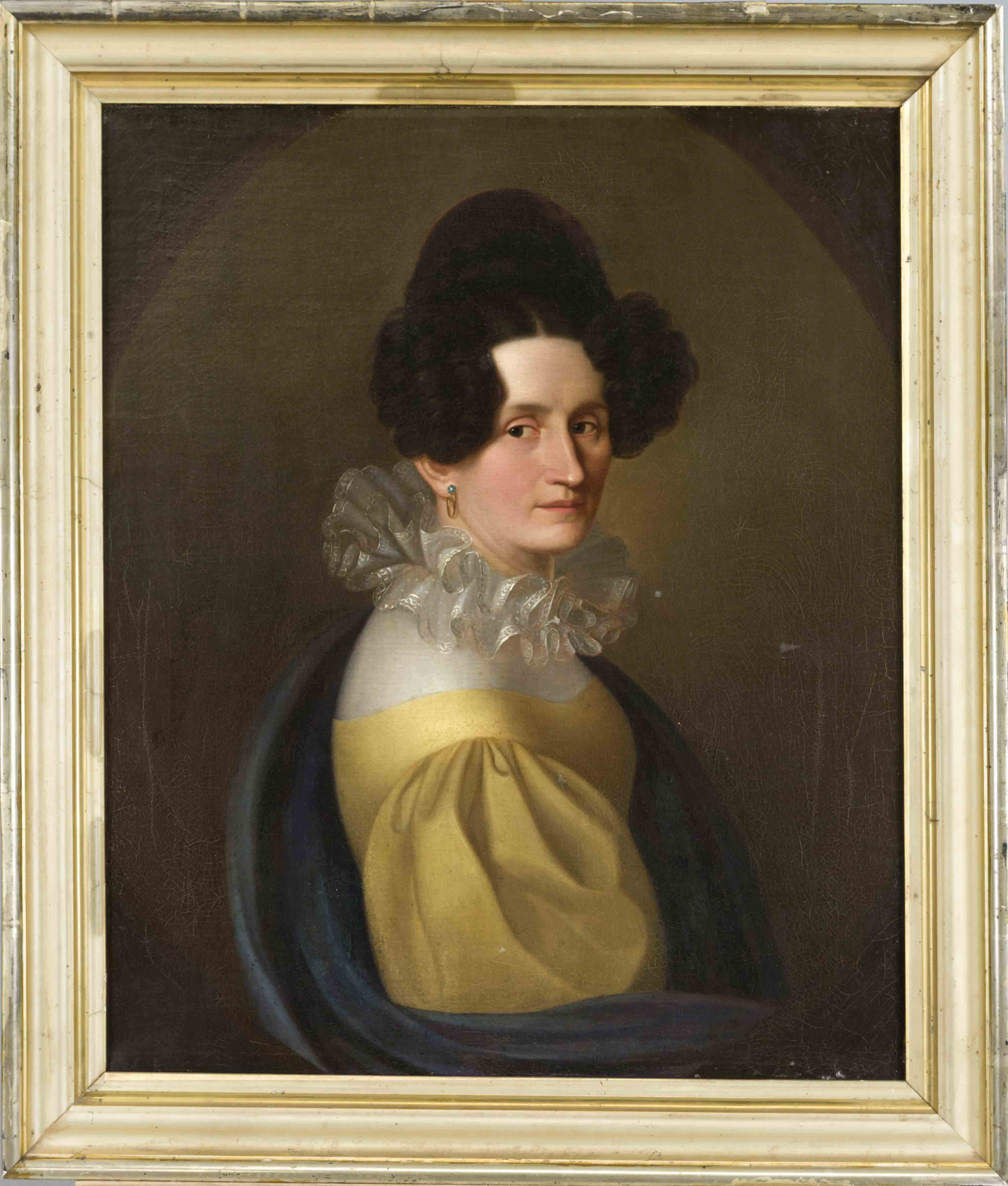 Anonymous portrait painter of the Biedermeier period around 1830, Portrait of a lady with