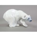 Walking polar bear, Royal Copenhagen, Denmark, mark 1969-74, 1st choice, designed by Knud Kuhn,