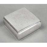 Square tobacco box, Denmark, 1904-32, hallmark Christian F. Heise, MZ, hallmarked silver,