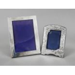 Two photo stand frames, England, 20th century, different makers, sterling silver 925/000, 1x