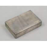 Rectangular cigar box, hallmarked Russia, 1882-1899, Moscow, MZ, silver 84 zolotniki (875/000),