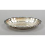 Oval bowl, German, 1st half 20th century, jeweler's mark W. T. Wetzlar, silver 800/000, curved form,