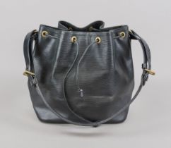 Louis Vuitton, Epi Noir Sac Noe, black textured Epi leather with details in black smooth leather,