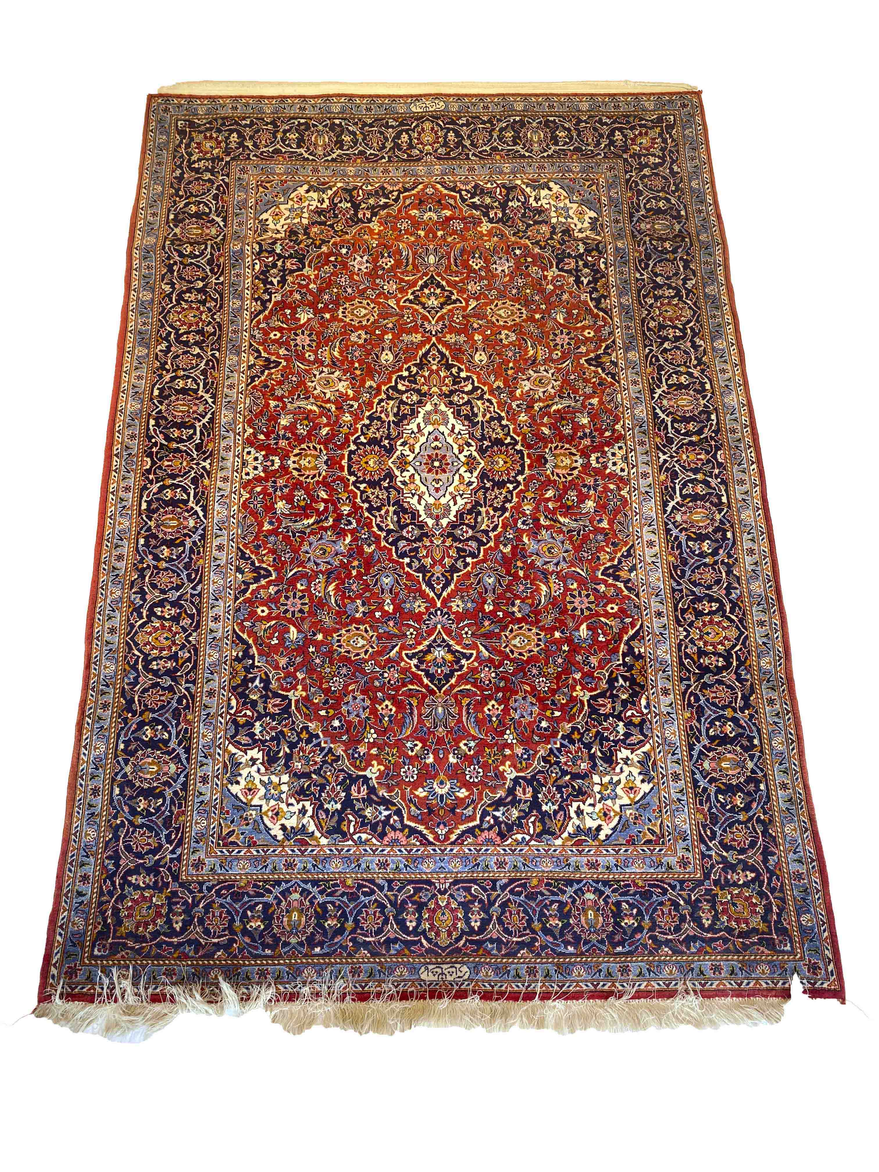 Carpet, Keshan, good condition, 211 x 143 cm - The carpet can only be viewed and collected at