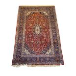 Carpet, Keshan, good condition, 211 x 143 cm - The carpet can only be viewed and collected at
