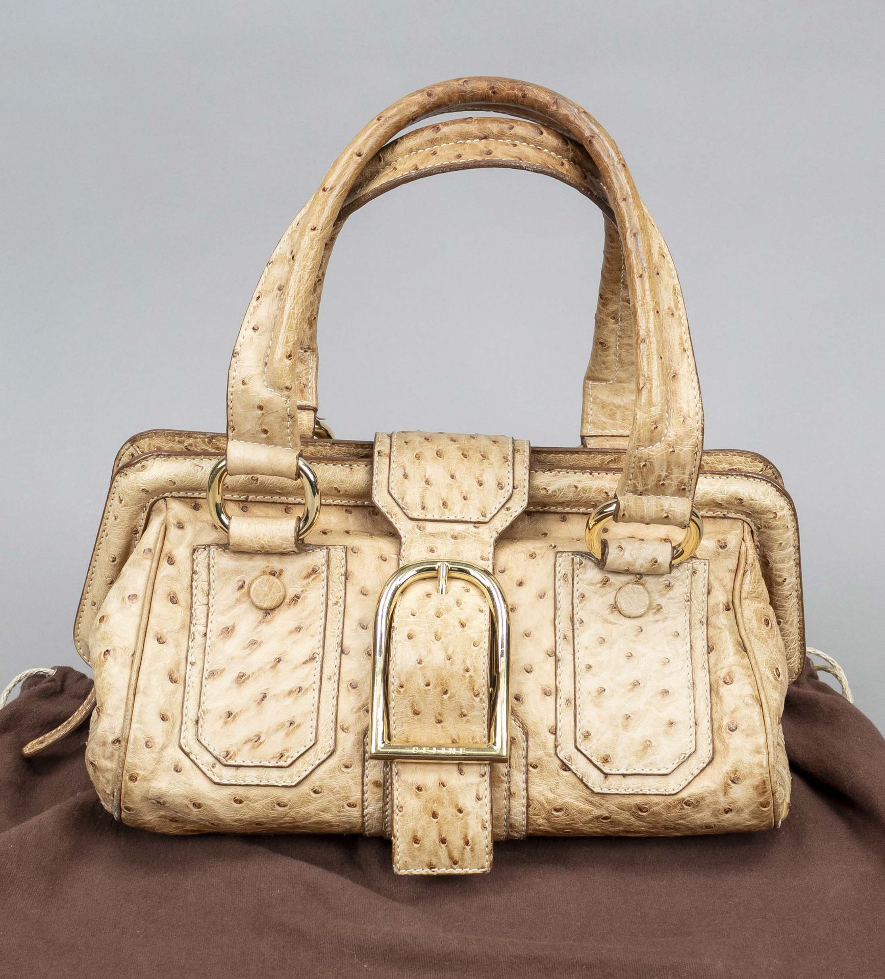 Celine, Vintage Autruche Ella S