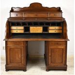 Roll bureau from around 1860, mahogany, can be dismantled, 155 x 145 x 78 cm - This furniture cannot