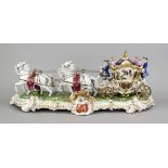 Magnificent carriage group, Unterweißbach, Thuringia, late 20th century, Rococo lady in a carriage