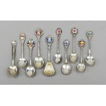 30 pieces of cutlery, 20th century, various makers, silver of varying fineness, predominantly