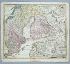 Historical map of Sweden, ''Regni Sueciae in omnes suas Subjacentes Provincias accurate divisi