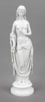 Art Deco figurine 'Flora', Meissen, mark after 1934, deputat, white, designed by Ludwig Nick in