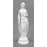 Art Deco figurine 'Flora', Meissen, mark after 1934, deputat, white, designed by Ludwig Nick in