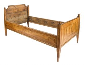 Bed, late 18th century, walnut with ribbon inlay, 94 x 200 x 92 cm - The furniture can only be