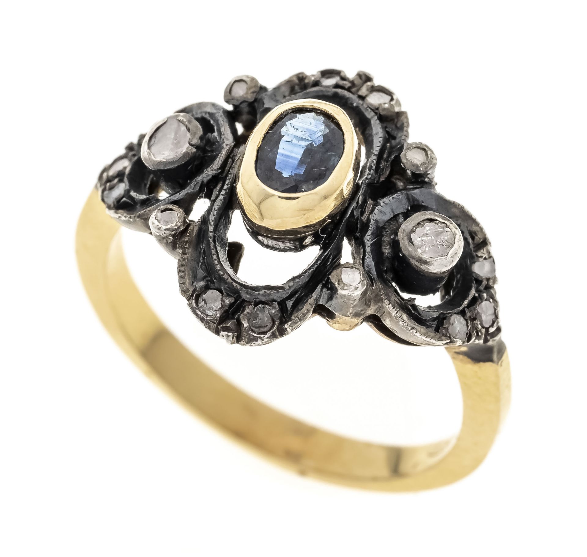 Saphir-Diamant-Ring GG 585/000