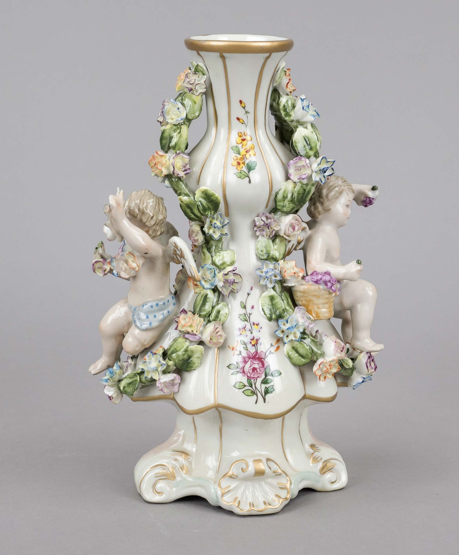 Vase, 20. Jh., Meissen Imitatio