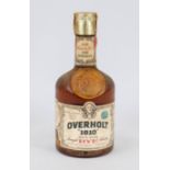 Overholt wiskey bottle, ca. 1960s. ''Overholt 1810 Sour Mash Straight Rye Whiskey'', Distilled in