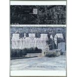 Christo (1935-2020), ''Wrapped Reichstag'', large offset lithograph, signed in pencil lower right,