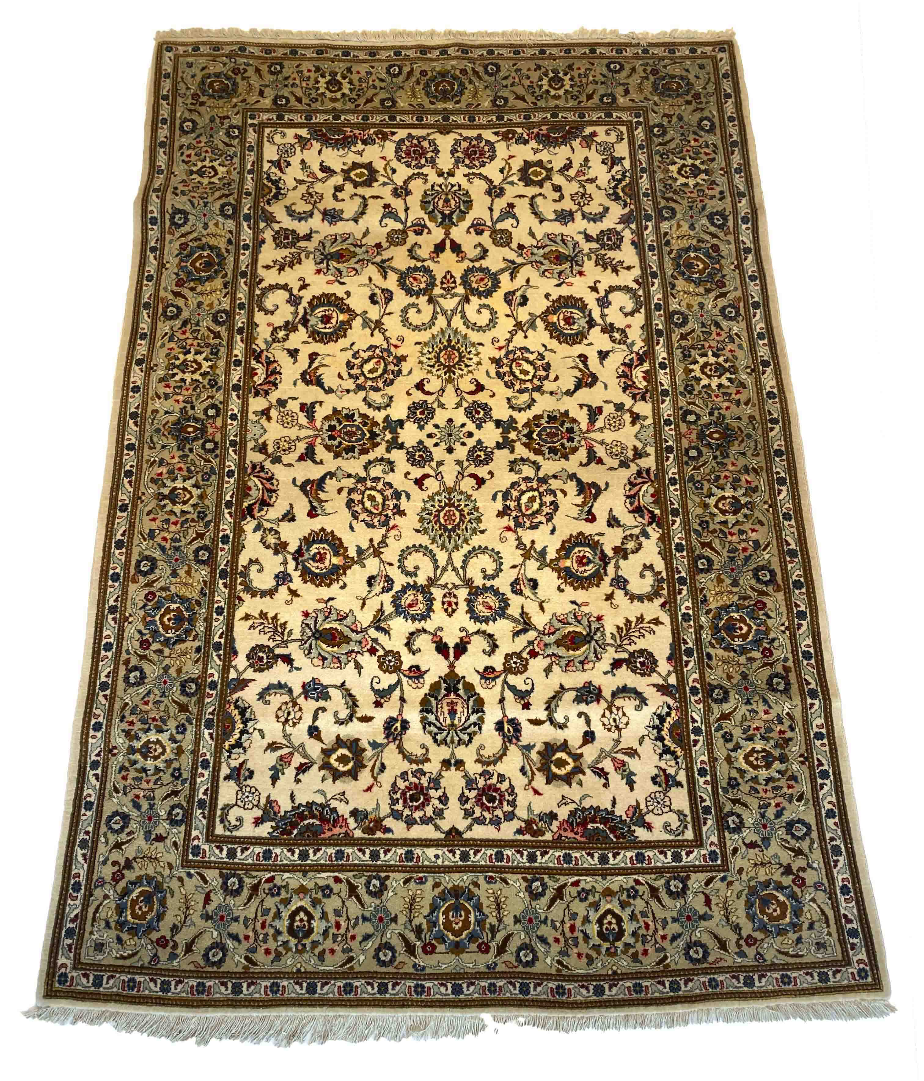 Carpet, Keshan, good condition, 211 x 137 cm - The carpet can only be viewed and collected at