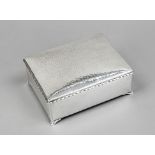 Rectangular cigar box, Denmark, 1931, hallmark Christian F. Heise, silver 830/000, on 4 feet,