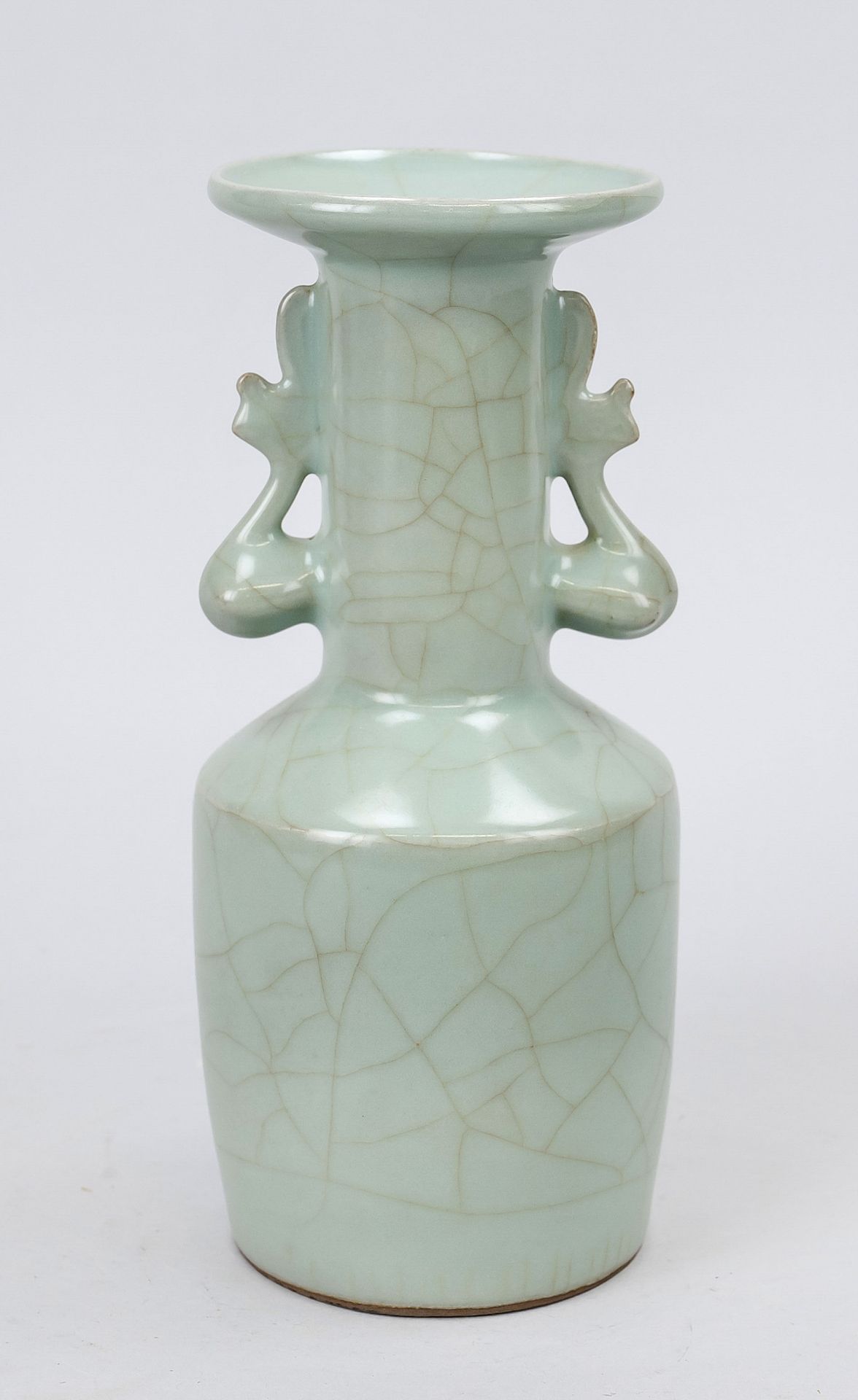 Longquan celadon mallet vase, China, 19th/20th century Monochrome, celadon-colored glaze with a