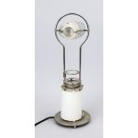 Design table lamp Projection lamp, ca 1990s, design Bernard Bouchet. Chrome frame with glass