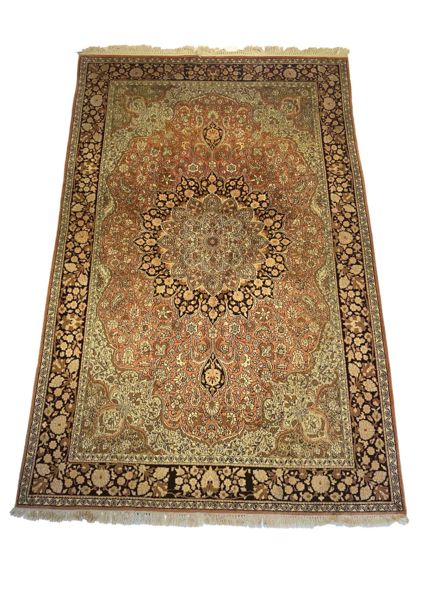 Carpet, Kashmir, silk, good condition, 280 x 180 cm - The carpet can only be viewed and collected at