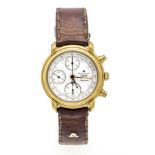 Maurice Lacroix men's watch automatic, chronograph, display of day and day of the week, gold-plated,