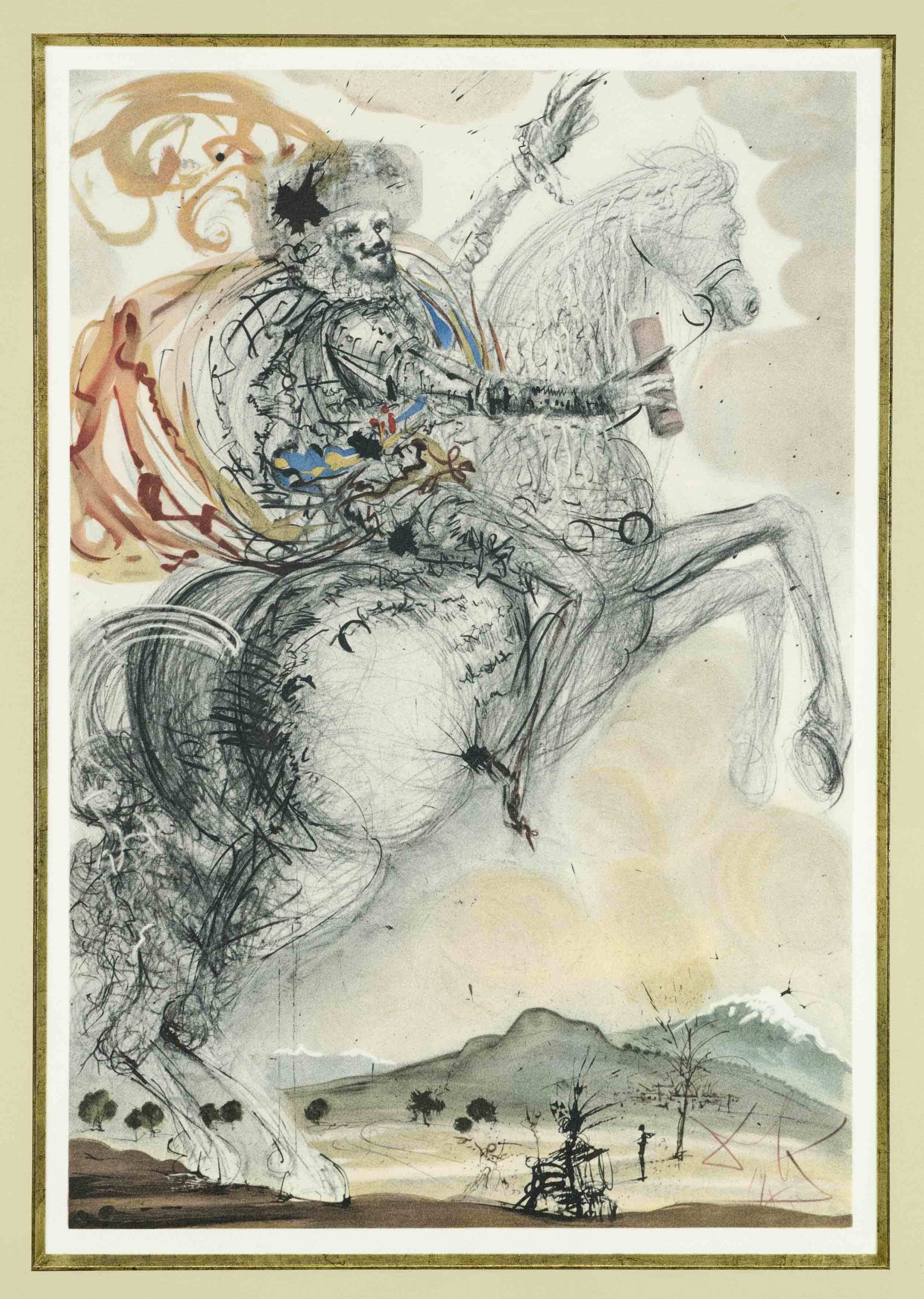 Salvador Dalí (1904-1989), after, ''Le Comte Duc d'Orleans'', granolithograph, Spadem 1986, one of