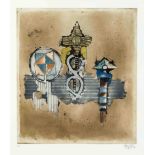 Johnny Friedländer (1912-1992), color aquatint, signed lower right, numbered lower left 17/95, 46