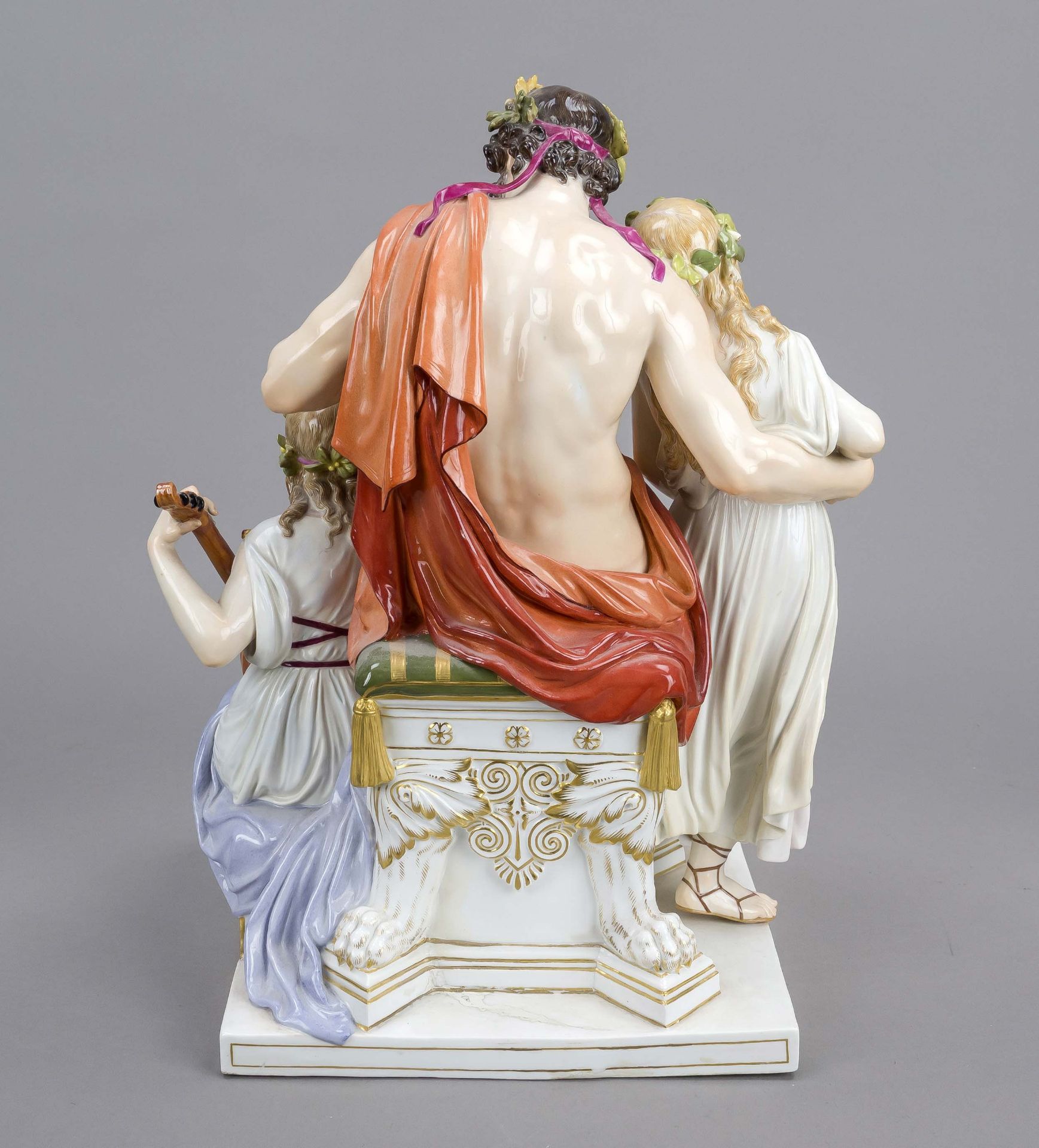 Allegory group / The Evening, Meissen. pommel mark 1850-1924, 2nd choice, model by Johannes - Image 2 of 2