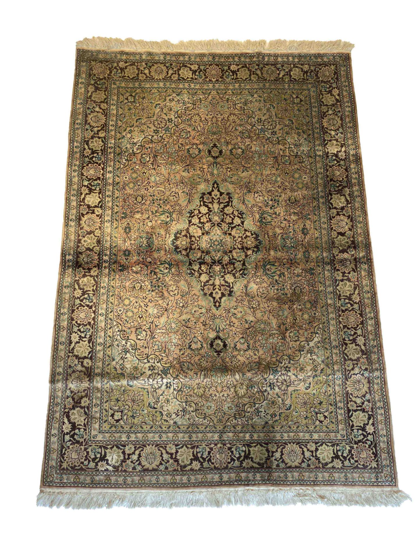 Carpet, Kashmir silk, good condition, 195 x 125 cm - The carpet can only be viewed and collected