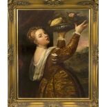 Anonymous Old Master copyist c. 1900, ''Lavinia Vecellio as Pomona'' after Titian, oil on canvas,