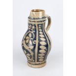 Westerwald wine jug, 18th century, stoneware, salt-glazed, h. 34 cm