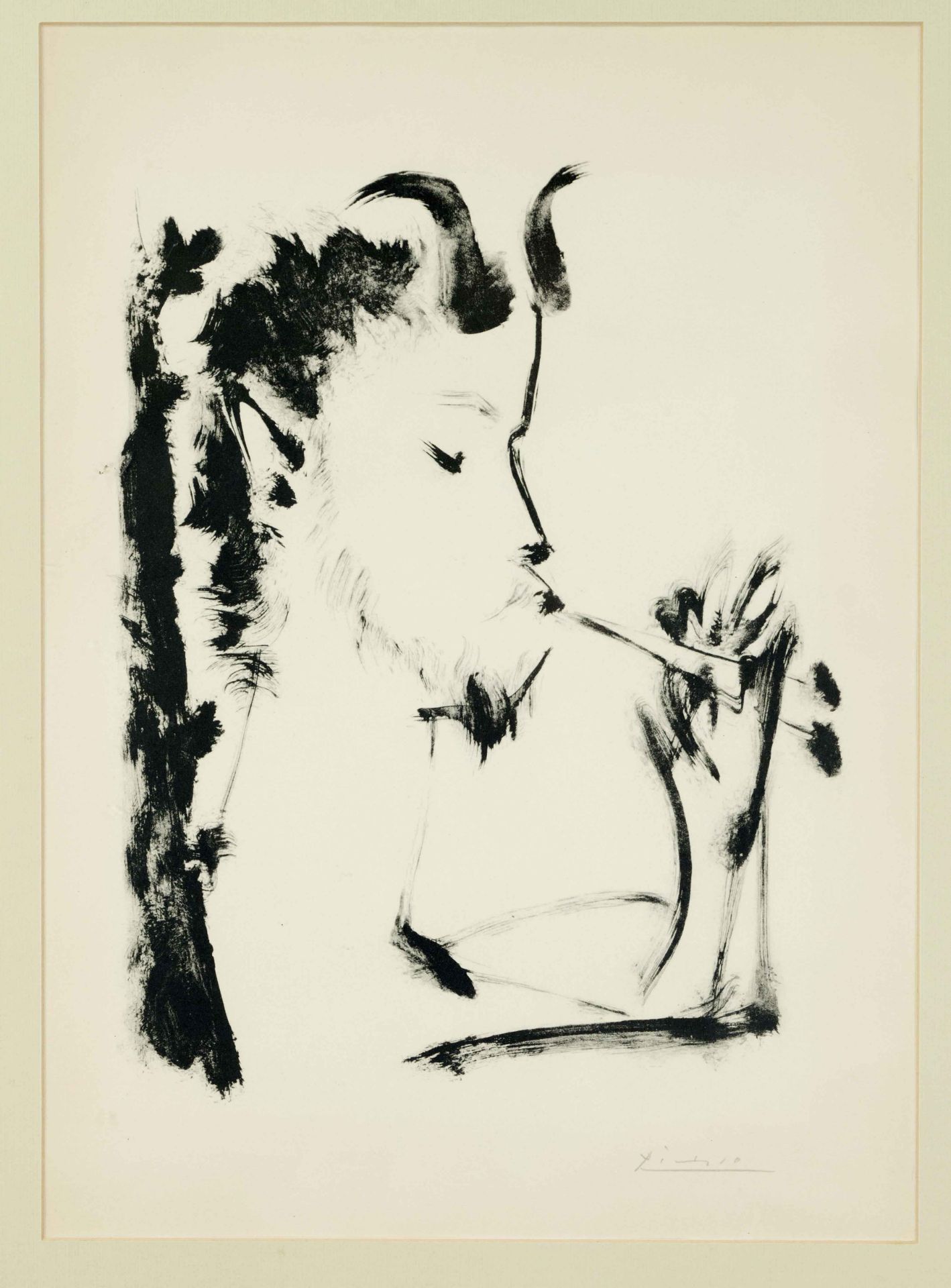 Pablo Picasso (1881-1973), after, ''Pan'', offset after the lithograph from 1948, signed lower right