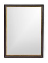 Wall mirror with wooden frame, 20th century, 82 x 58 cm