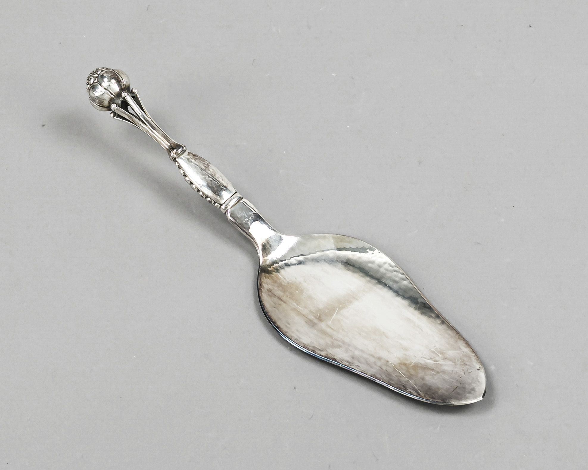 Cake server, Denmark, mark after 1945, maker's mark Georg Jensen, Copenhagen, sterling silver 925/