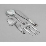 Six serving pieces, Denmark, post-1945 mark, Georg Jensen, Copenhagen, sterling silver 925/000,