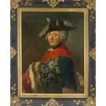 Antoine Pesne (1683-1757), copy after, representative bust portrait of Frederick the Great,