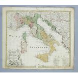 Historische Karte Italiens, ''I